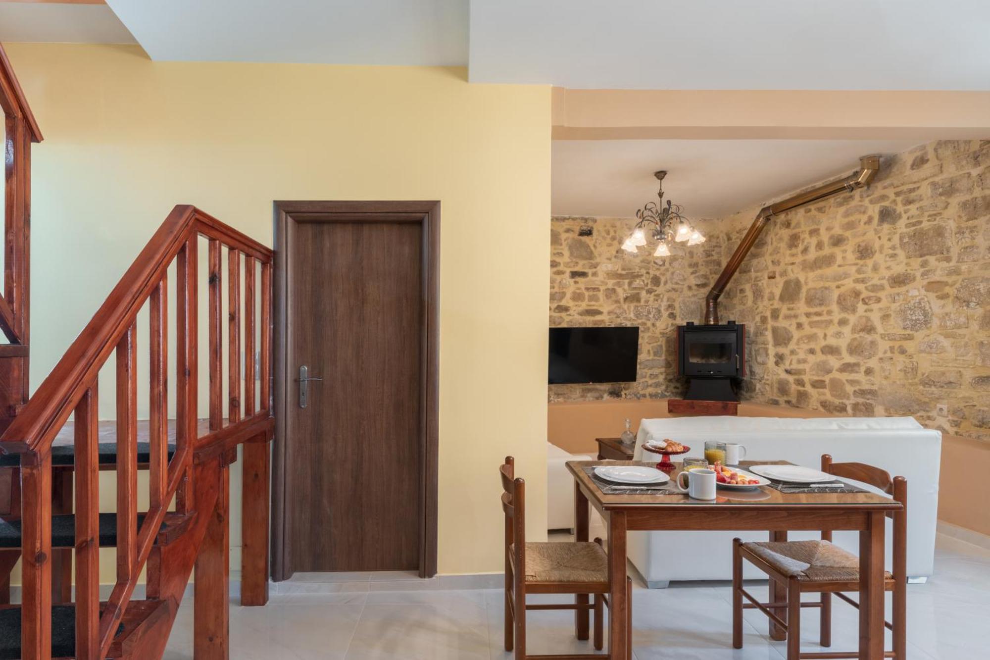 Draganigo Luxury Stone Houses 40 Min From Matala Ano Moulia Rum bild