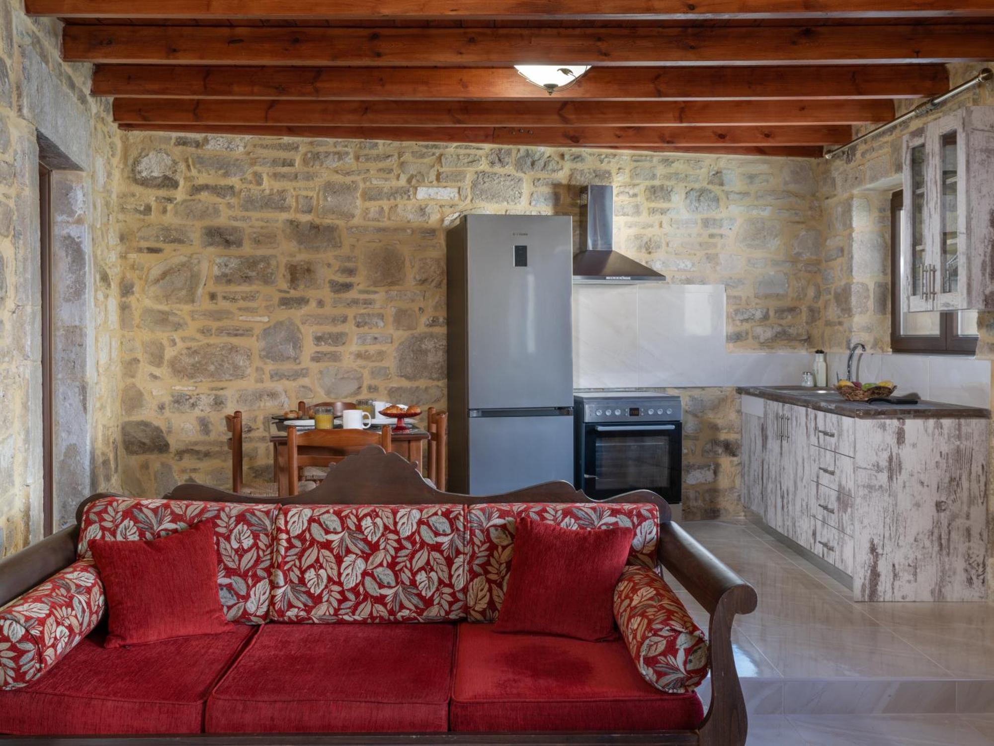 Draganigo Luxury Stone Houses 40 Min From Matala Ano Moulia Rum bild