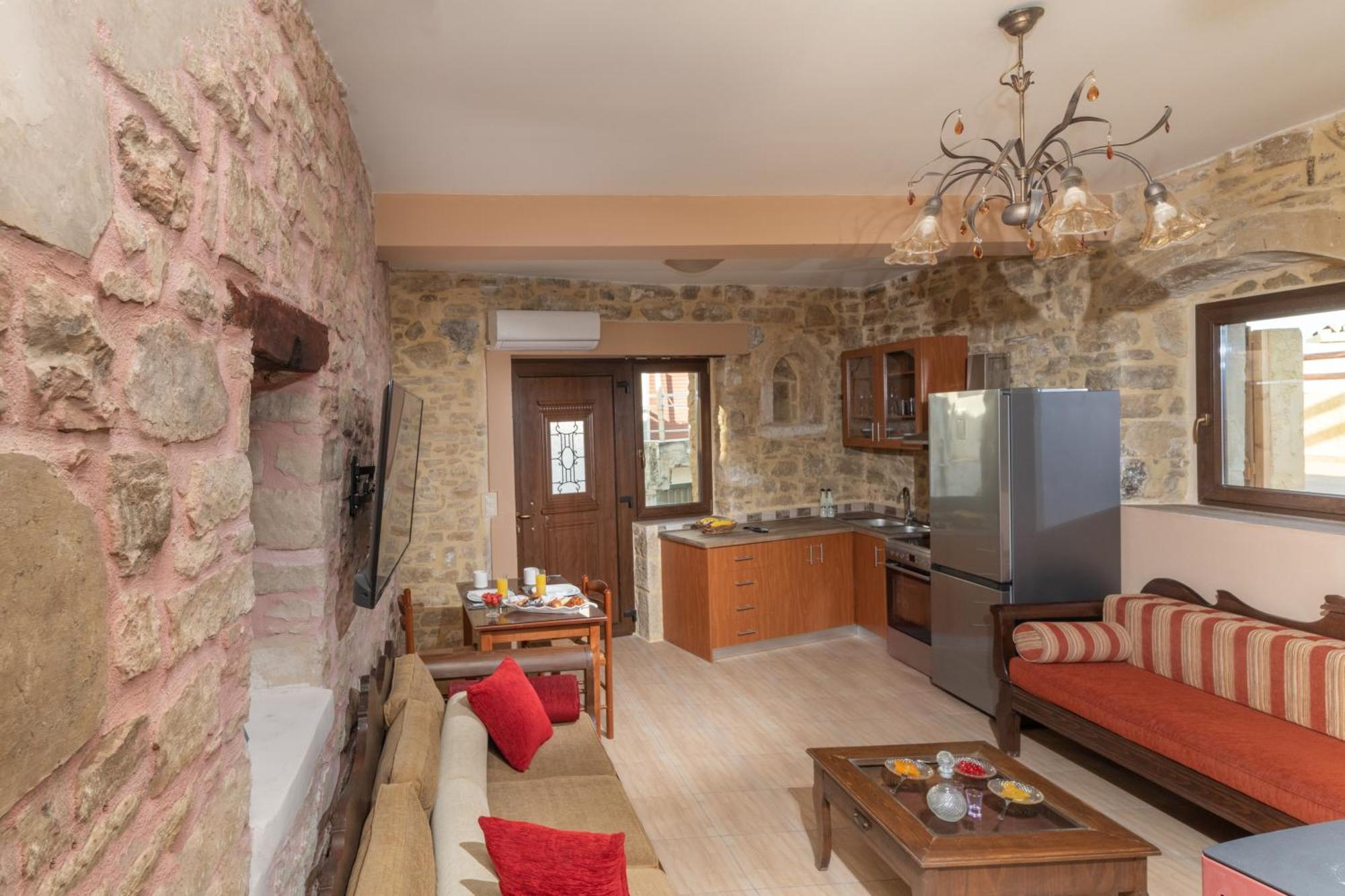 Draganigo Luxury Stone Houses 40 Min From Matala Ano Moulia Rum bild